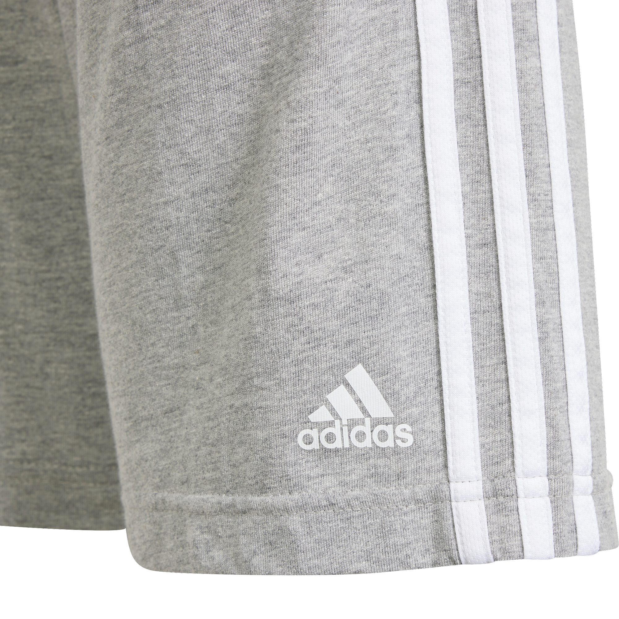 adidas Essentials 3-Streifen Knit Shorts Kinder medium grey heather