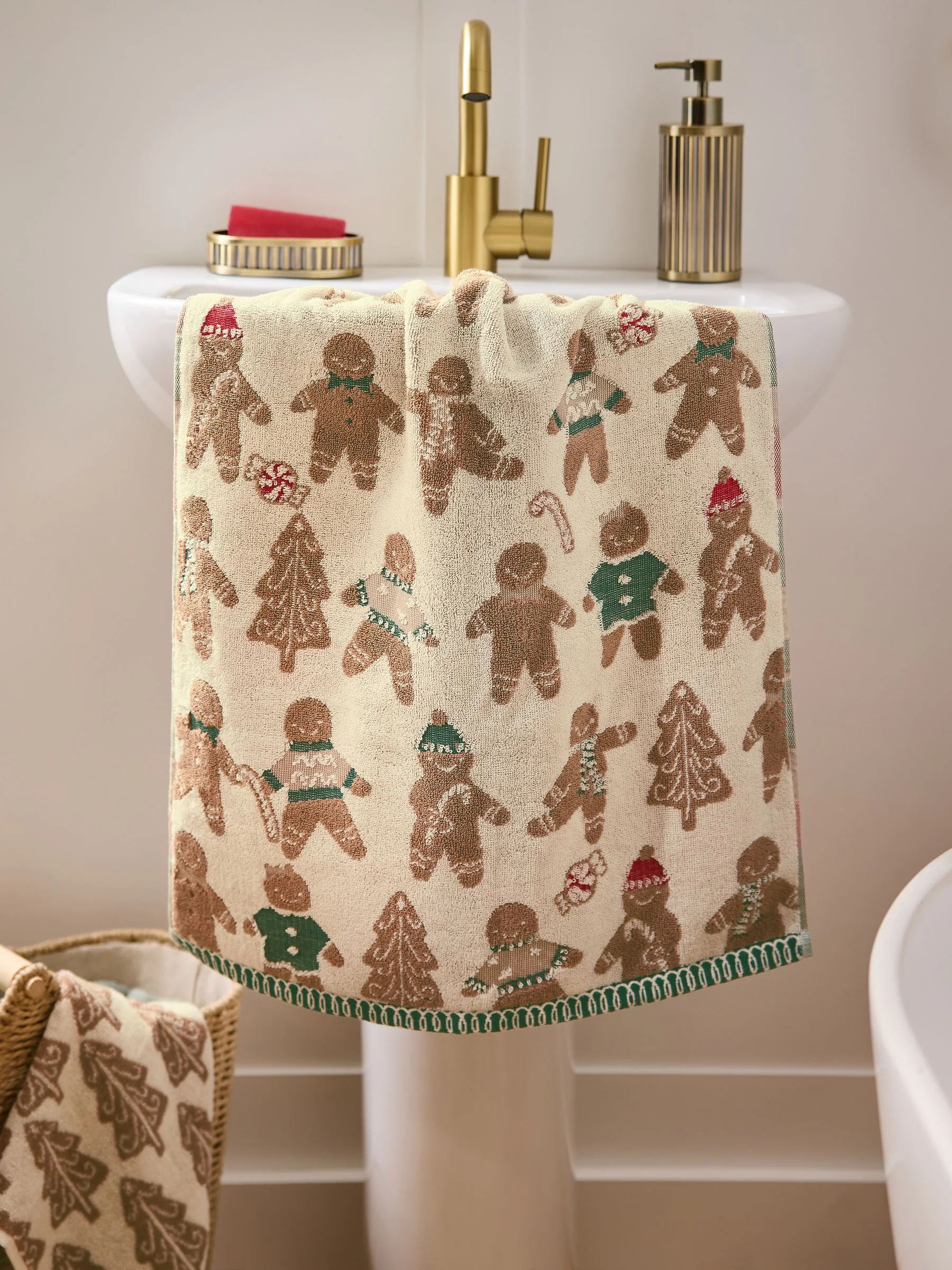 Kerstmis Peperkoek Handdoeken