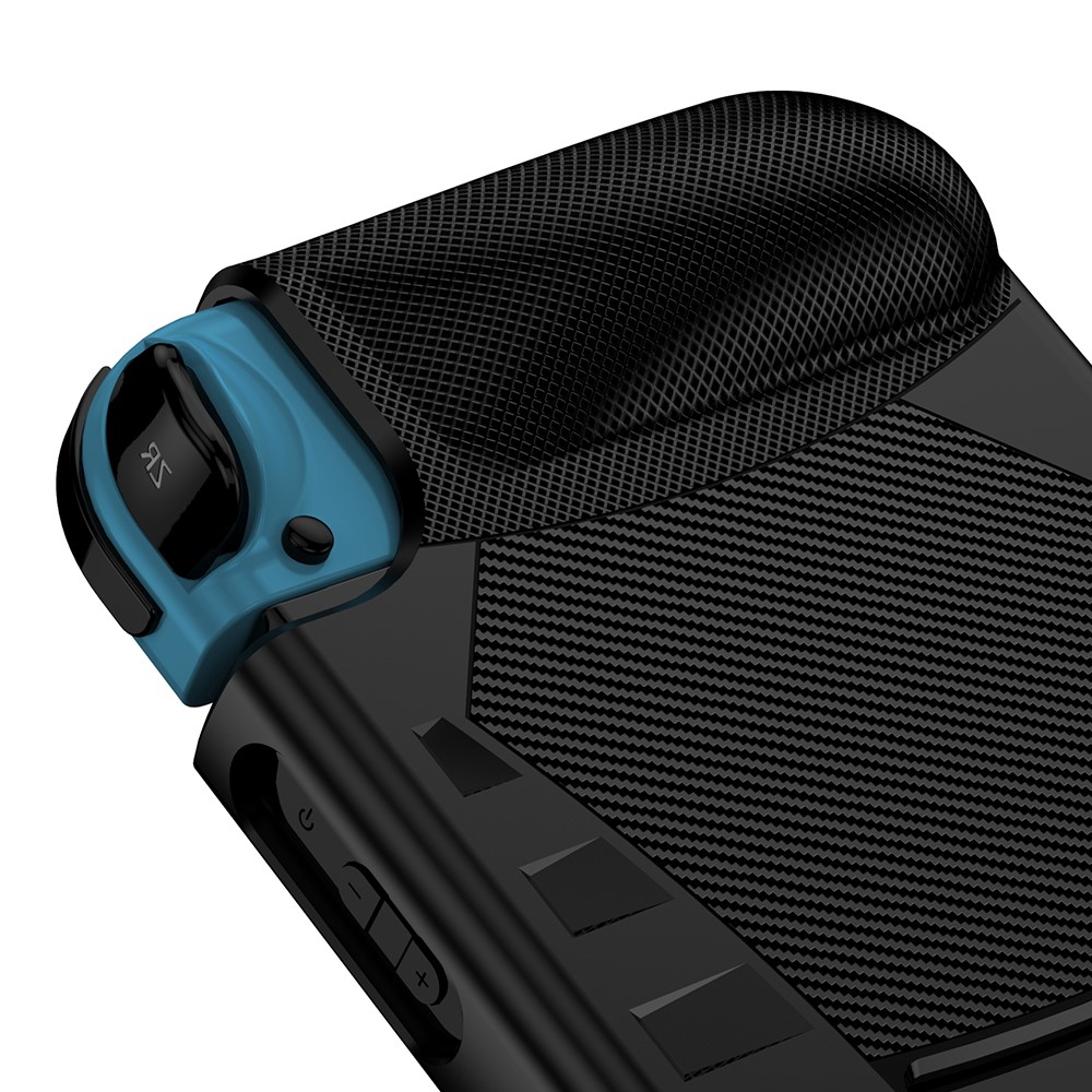 Nintendo Switch Gummi Case Schutzhülle mit Aufsteller - Schwarz