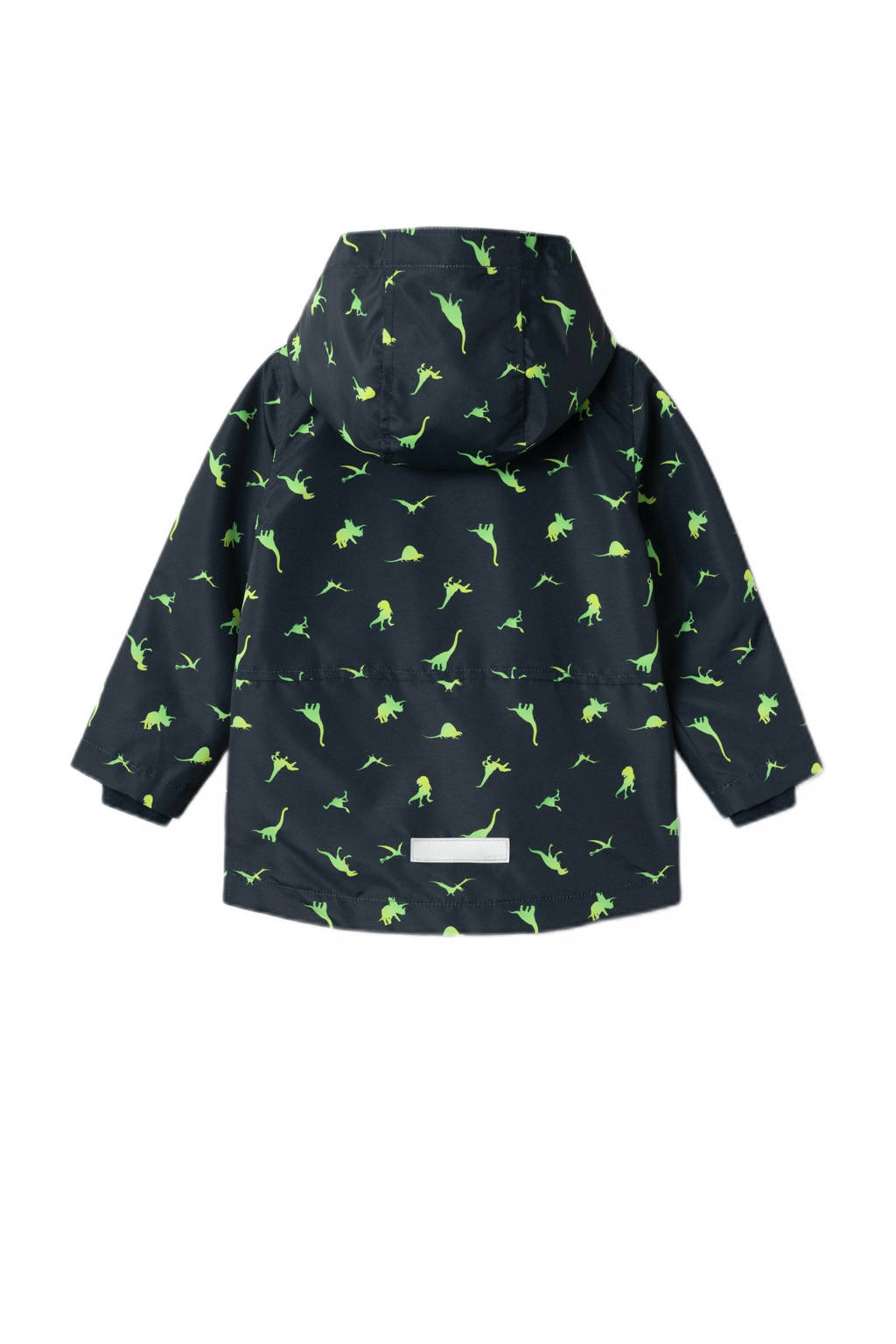 NAME IT zomerjas NMMMAX met all over print donkerblauw/felgroen