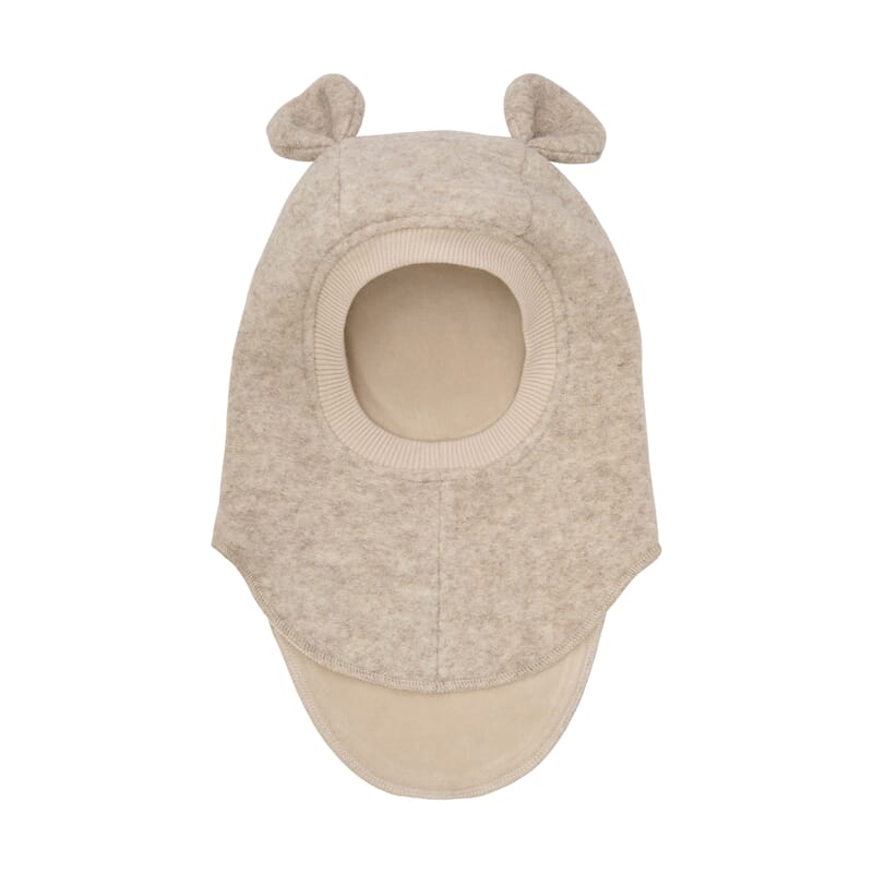 Balaclava Ears Wool sand mel - Huttelihut - Rumpetroll