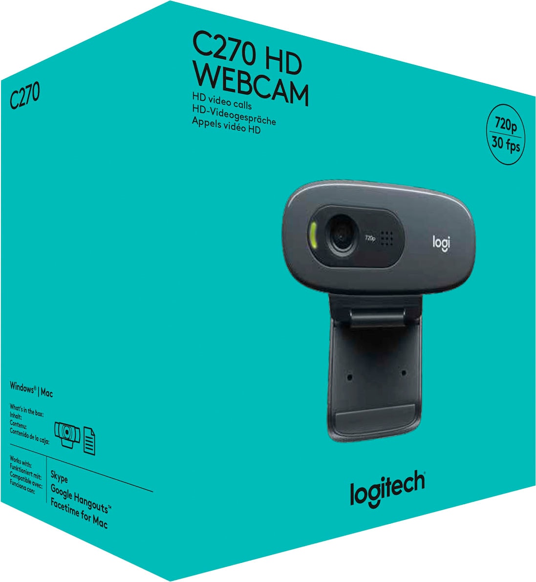 Logitech Webcam »C270« HD