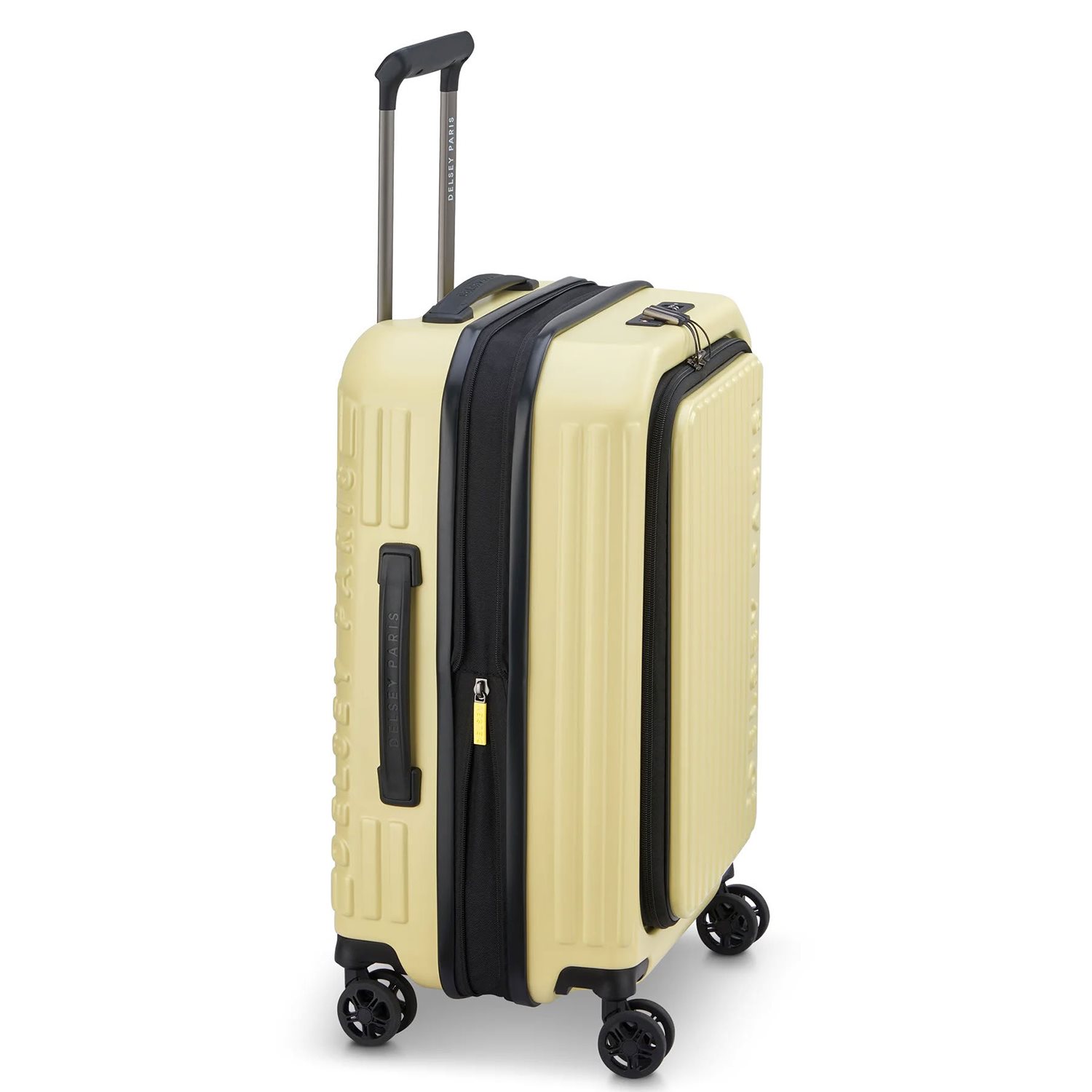 Delsey Securitime Zip Trolley M Expandable pale yellow