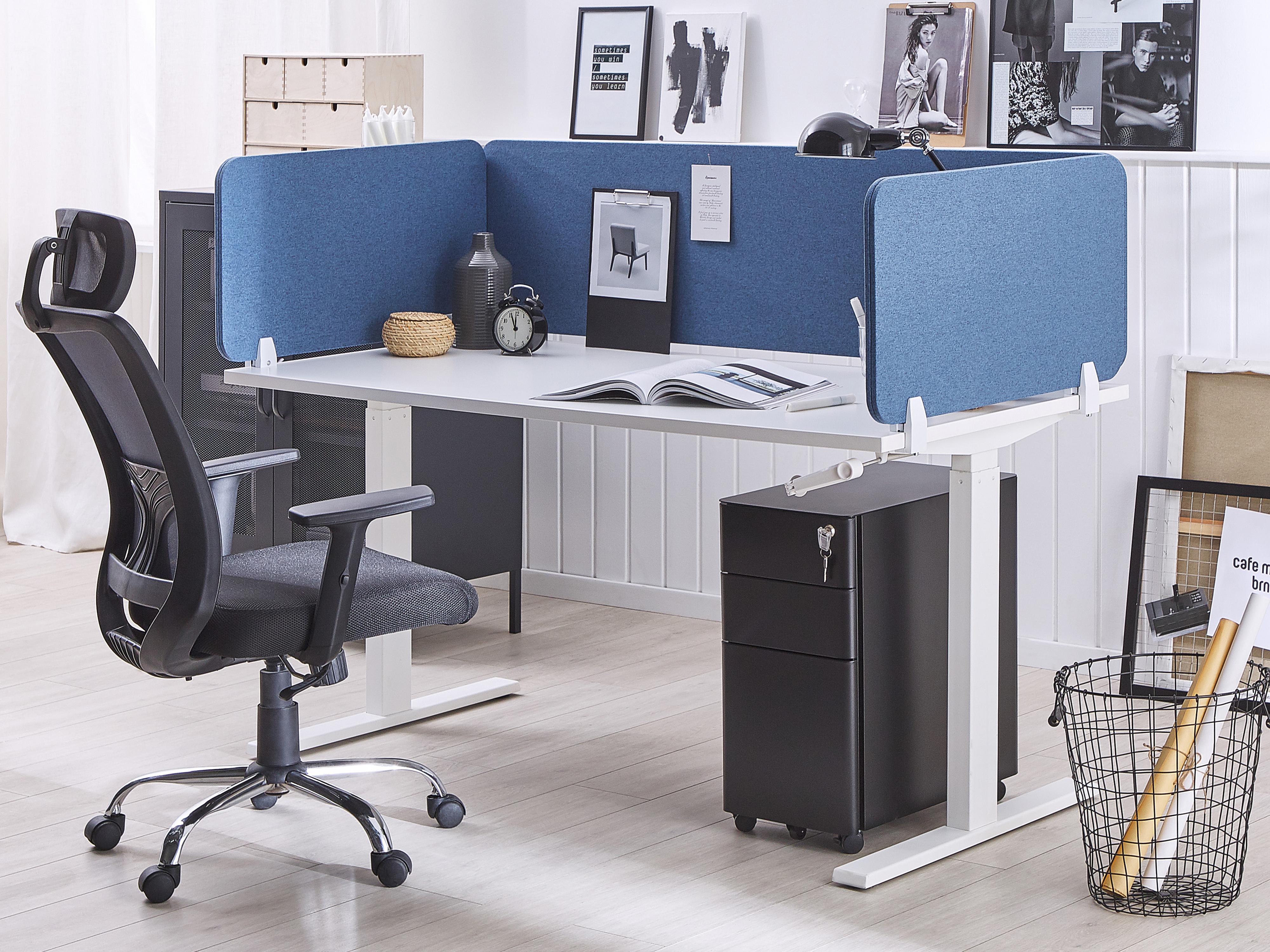 Bureauscheidingswand WALLY Blauw