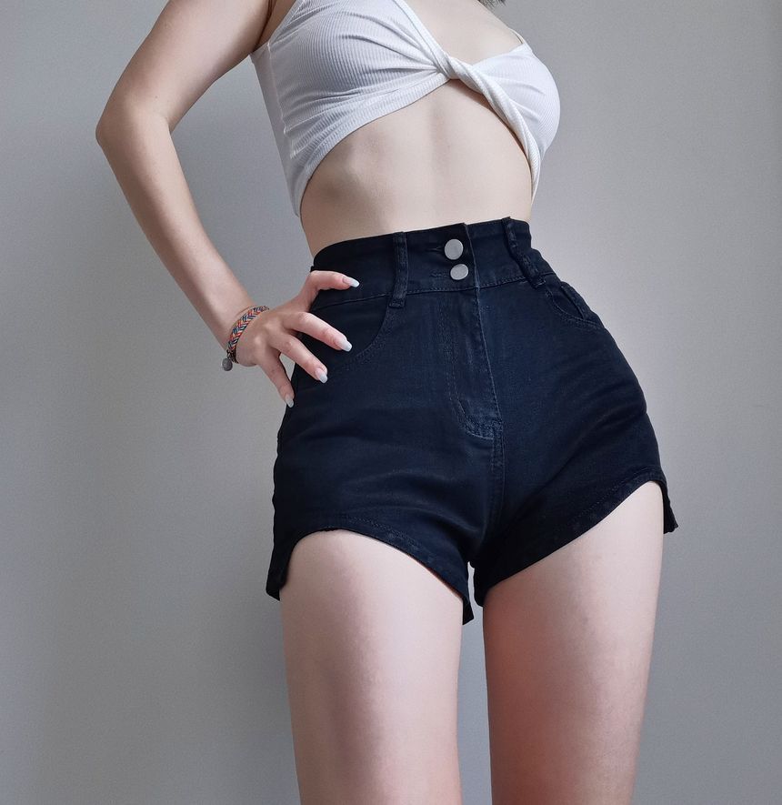 Girls Supply - Hoge taille denim hotpants