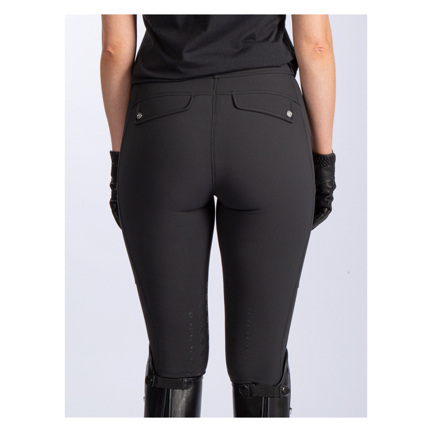 PS of SWEDEN Reithose Half Grip Brianna - schwarz