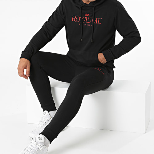 Ensemble De Survetement Royaume Noir Rouge