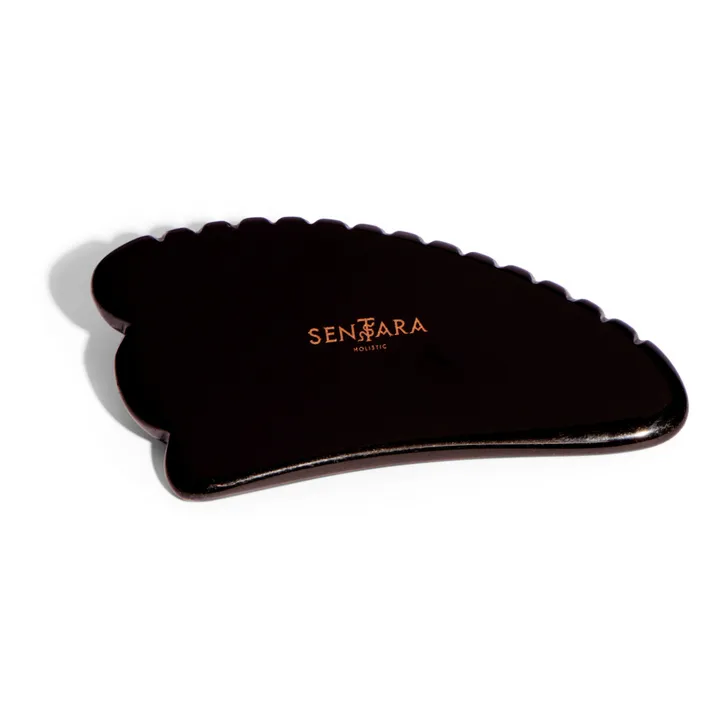 Sentara Gua Sha Corne à dents Obsidienne Noire