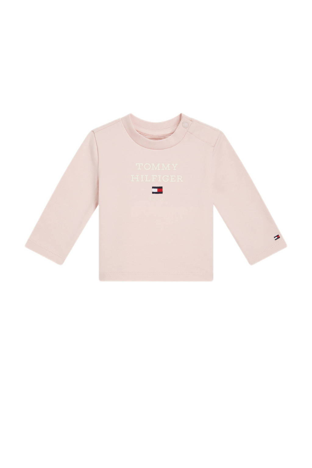 Tommy Hilfiger T-shirt met logo lichtroze