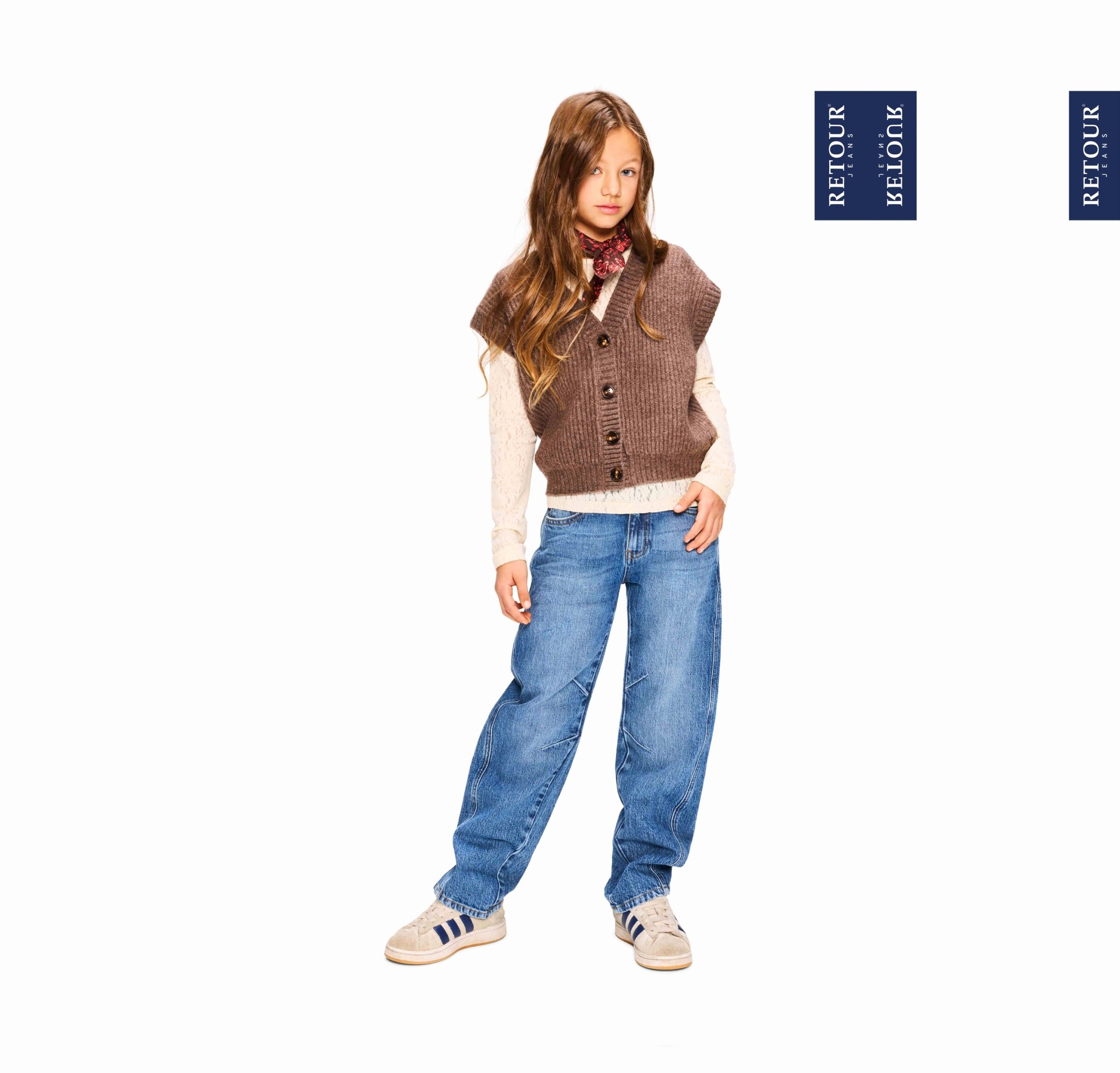 Retour Pippa meisjes jeans blauw