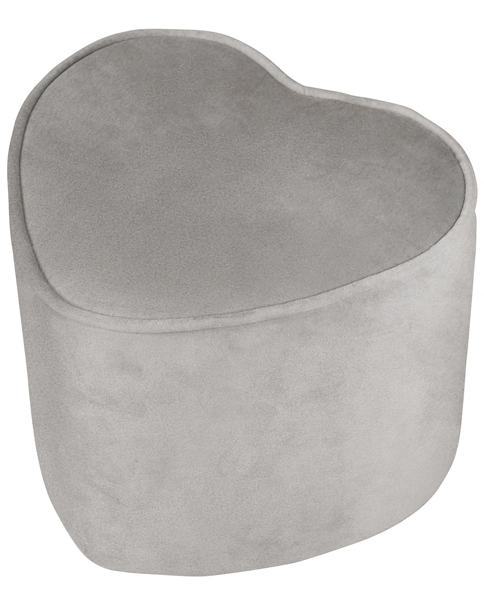 Kinderhocker Herzform LIL SOFA (Farbe: grau)