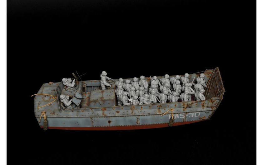 Bausatz LCVP with US Infantry 1:35Kunststoff Modellbausatz