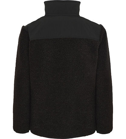 Didriksons Fleecejacke - Teddy - Exa Half Zip - Schwarz