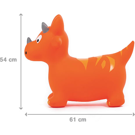 LUDI dino som hoppedyr - orange