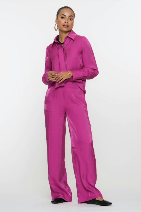 Geisha paarse dames blouse