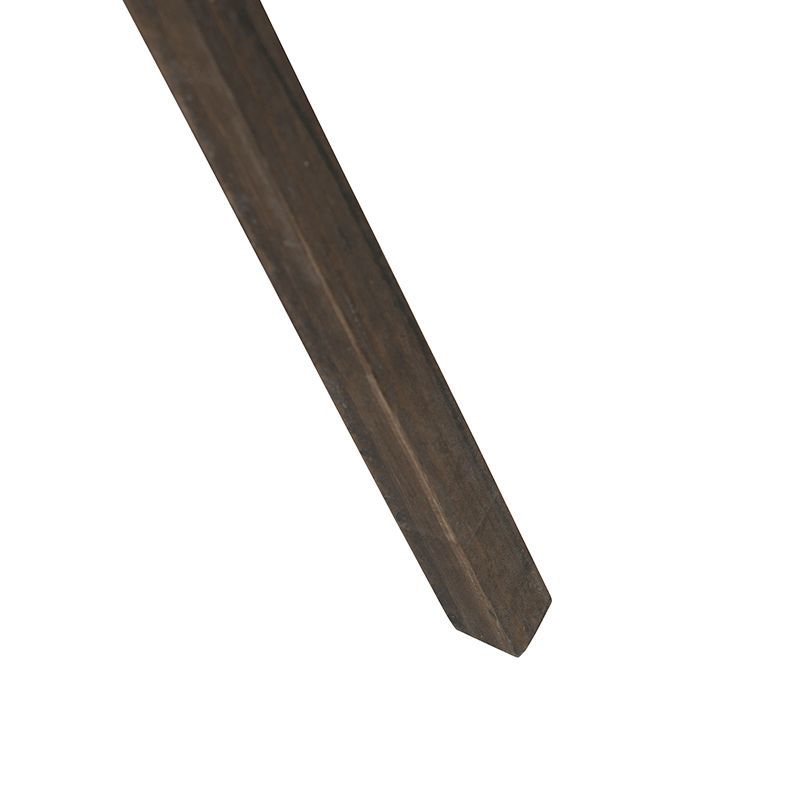 Smart industriële tripod vloerlamp hout met grijs incl. wifi A60 - Laos