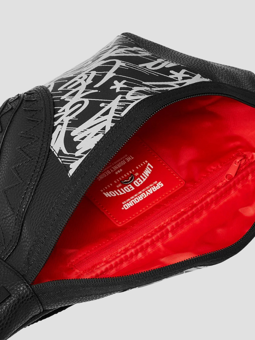 Sprayground Midnight Raceway Graffiti Savvy Hip Bag black