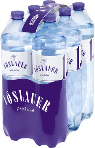 Vöslauer Mineralwasser prickelnd 6x1,5 l PET (EINWEG)
