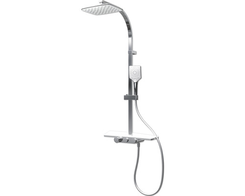 Douchekolom incl. thermostaat Schulte Vierkant Wit Stijl D9635104 02