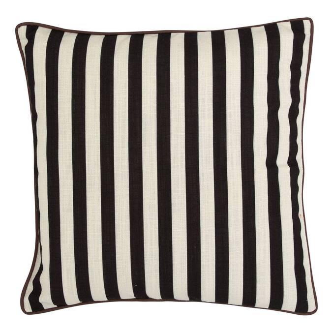 Coussin d'extérieur carré THE PALM RESORT Noir & Blanc