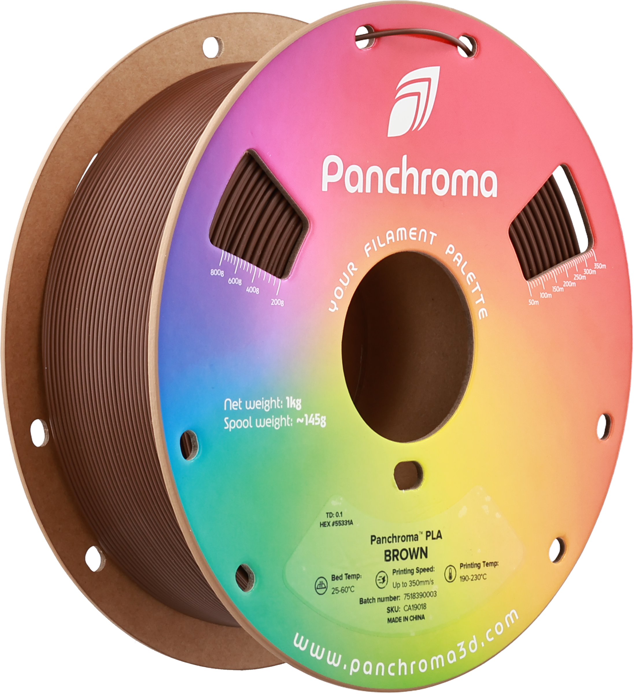 Polymaker  Panchroma™ PLA Brown, 1,75 mm / 1000 g    High-Speed Filament in Brown