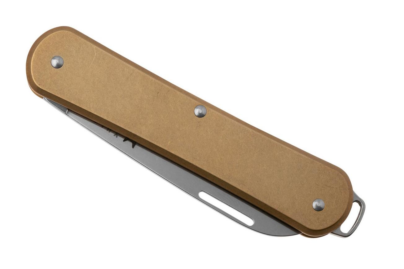 Fox Vulpis FX-VP130-OT Polished M390, Brass, zakmes