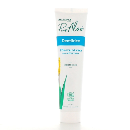 Dentifrice bio Pur Aloe - Hygiène bucco-dentaire, gencives sensibles