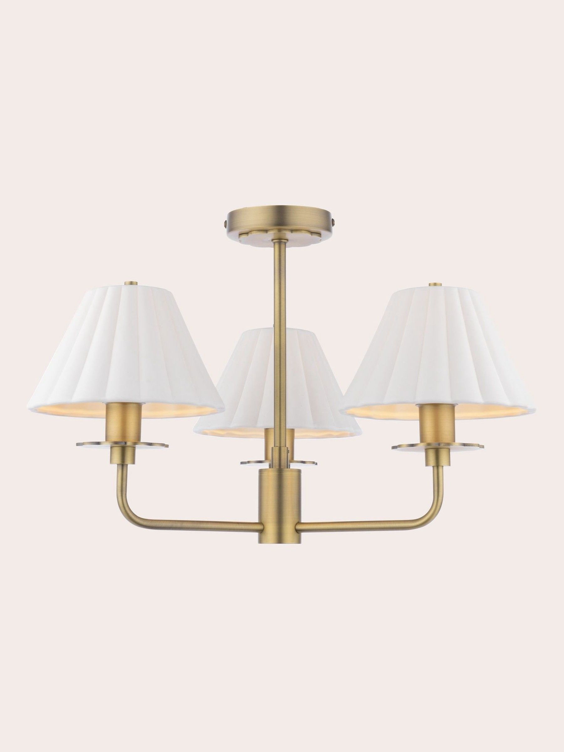 Laura Ashley Mixbury 3 Semi Flush Ceiling Light