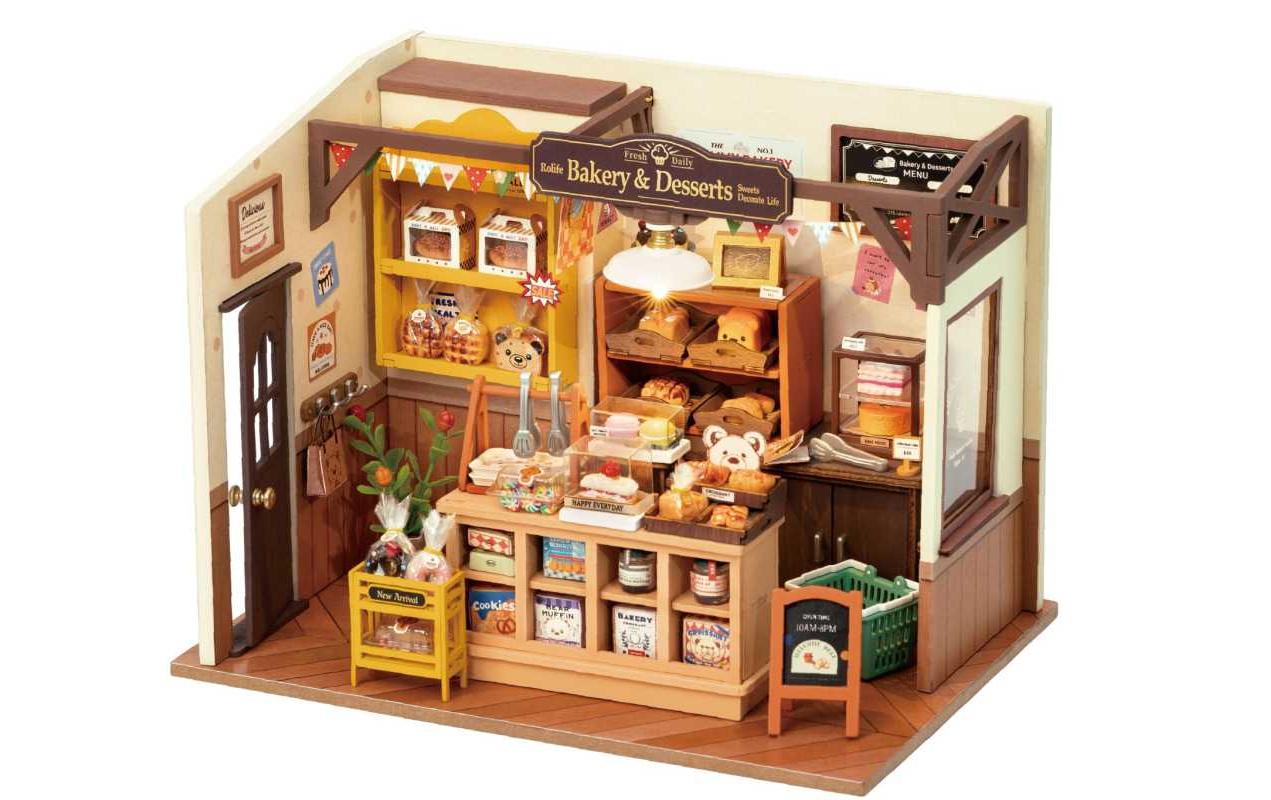 Bausatz Beckas Baking House3D-Puzzle aus lasergeschnittenen Holzteilen