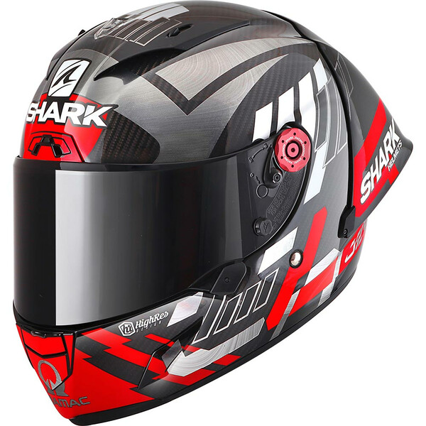 Shark - Casque Race-R Pro GP 06 Replica Zarco Winter Test Noir / Rouge / Argent