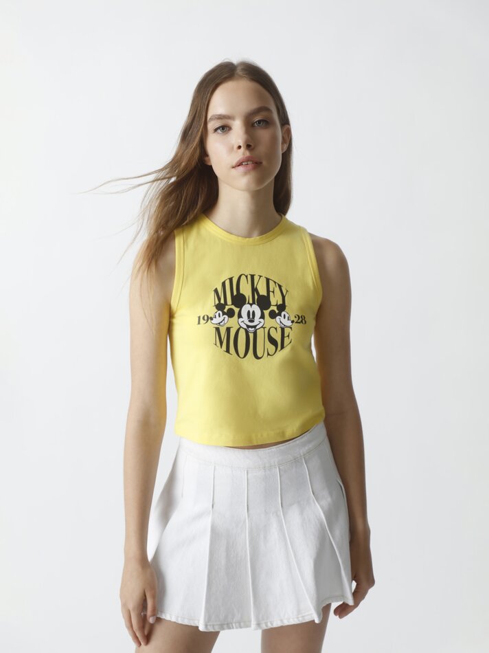 Camiseta regata Mickey Mouse ©DS - Amarela