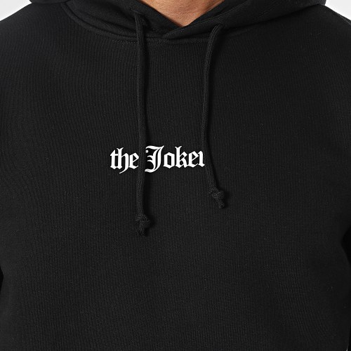 Sweat Capuche Joker Graff Logo Noir Blanc
