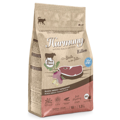 Harmony Cat Natural Trockenfutter kaltgepresst Kitten Black Angus