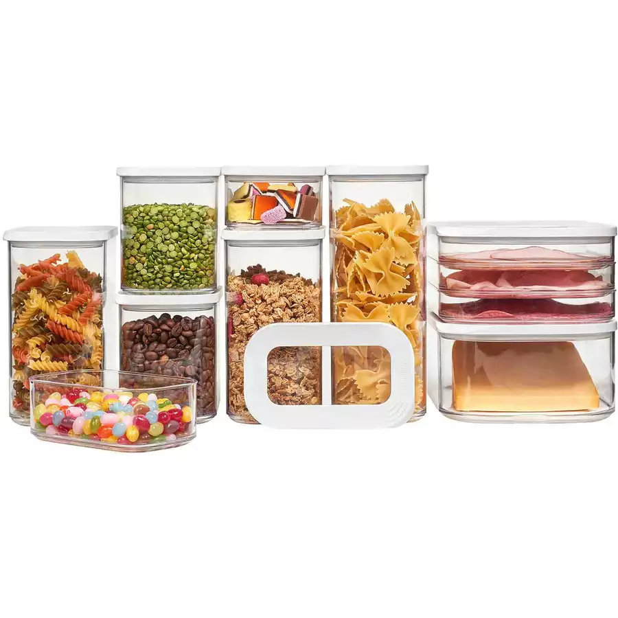 Mepal Vorratsdosen Modula 9er Set weiß