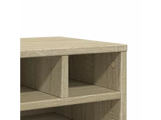 Support d'imprimante chêne sonoma 40x32x22,5 cm bois ingénierie