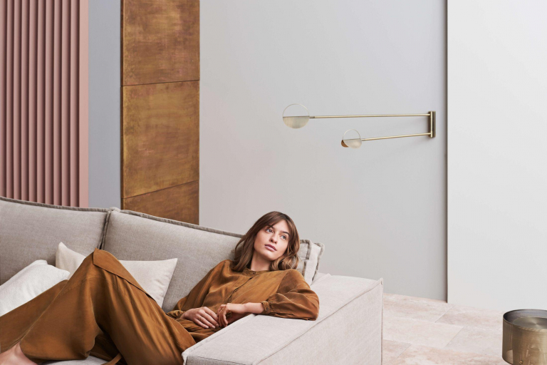 Bolia Leaves wandlamp LED messing