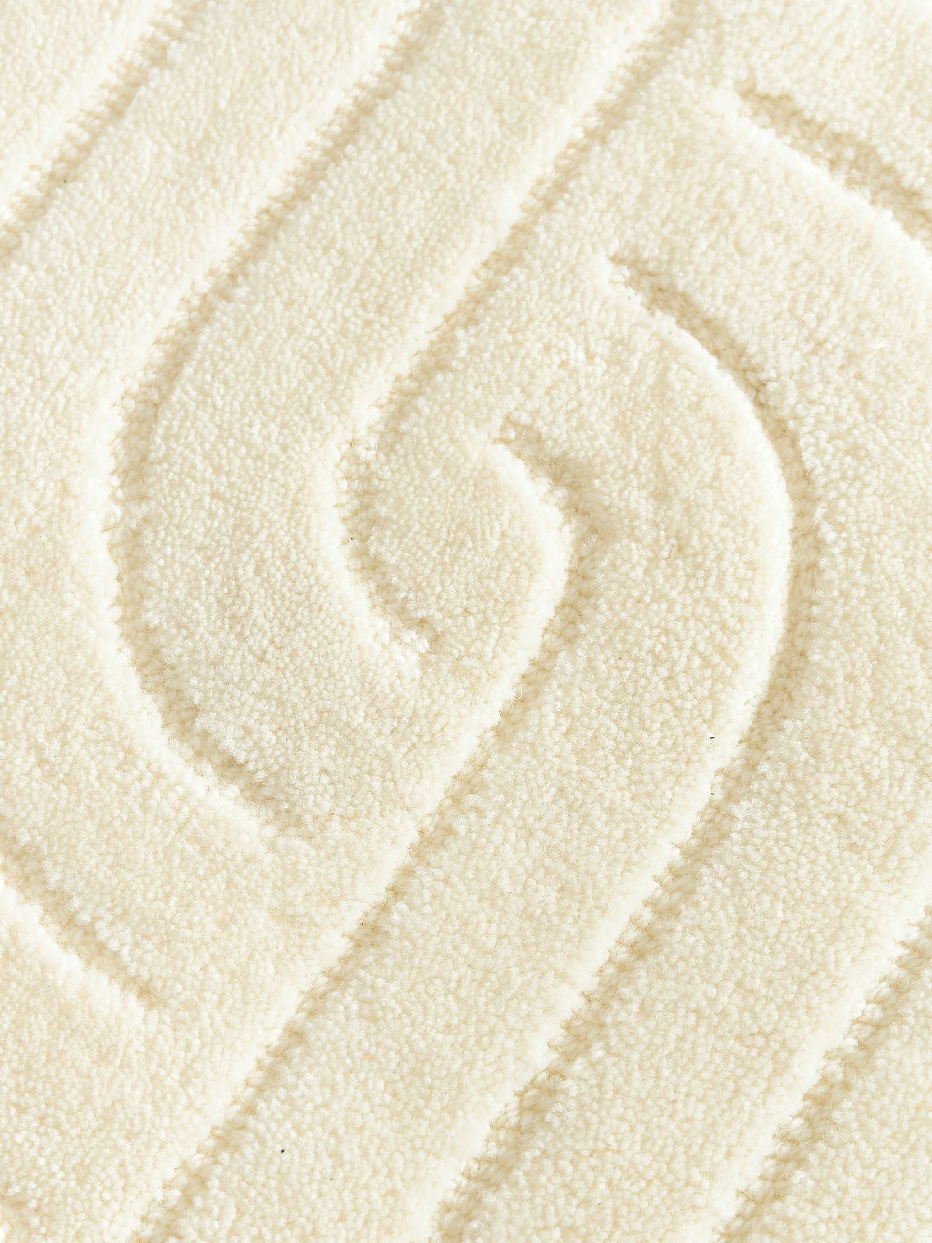 Rond handgetuft wollen vloerkleed Mason