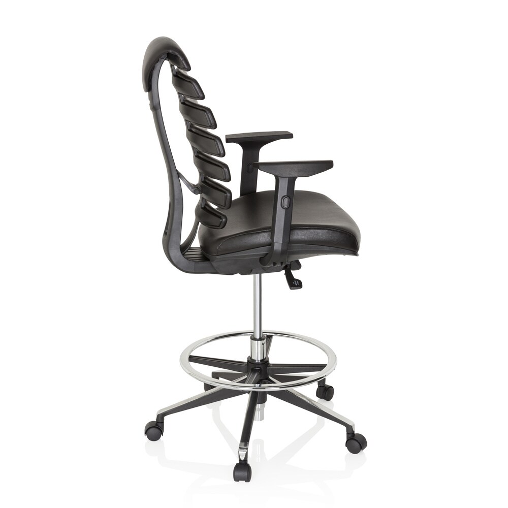 Counterstuhl ERGO LINE II WORK Kunstleder mit Armlehnen (höhenverstellbar) hjh OFFICE