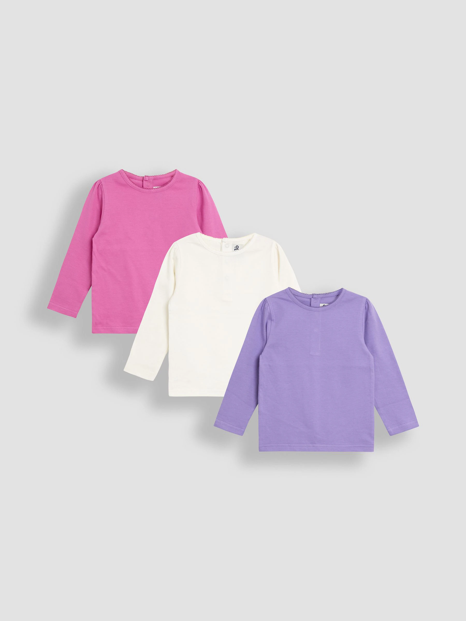 Lila-paars - JoJo Maman Bébé - Set van 3mooie tops