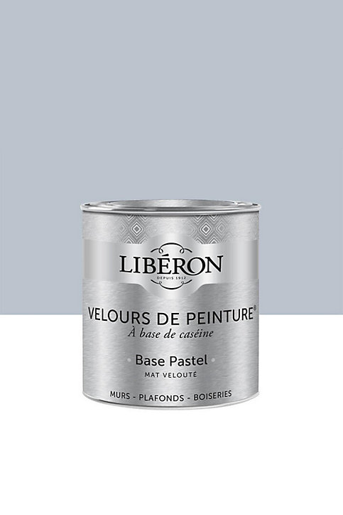 Peinture multisupport murs, plafonds et boiseries Velours de peinture gris conserverie Libéron 0,5L