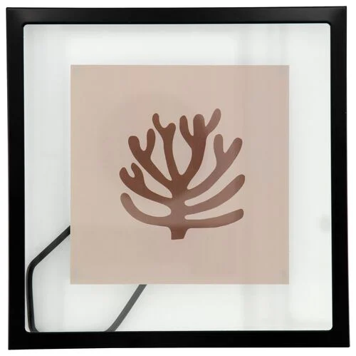 cadre photo flottant métal 15x15 noir