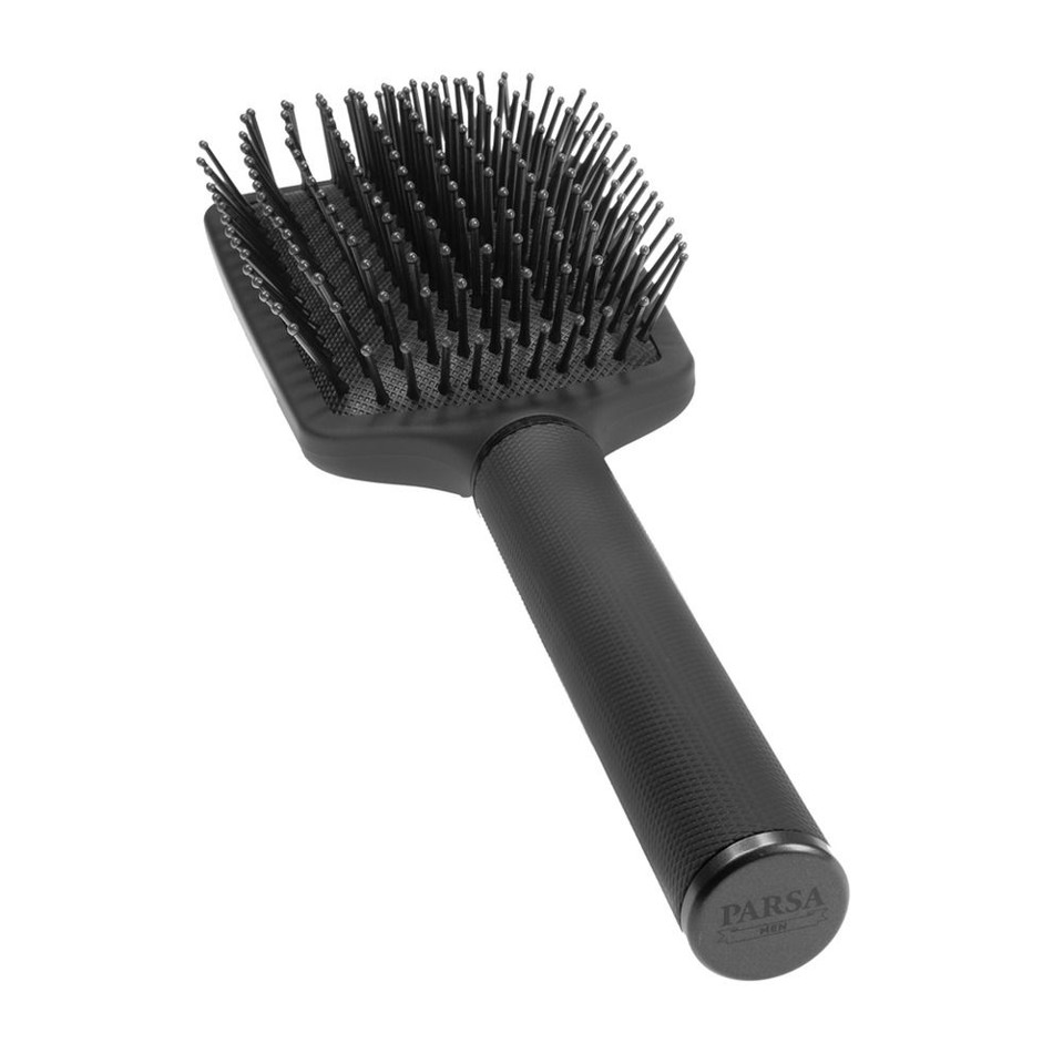 Parsa - Beauty Men Paddle Brush Black - Hårbørste