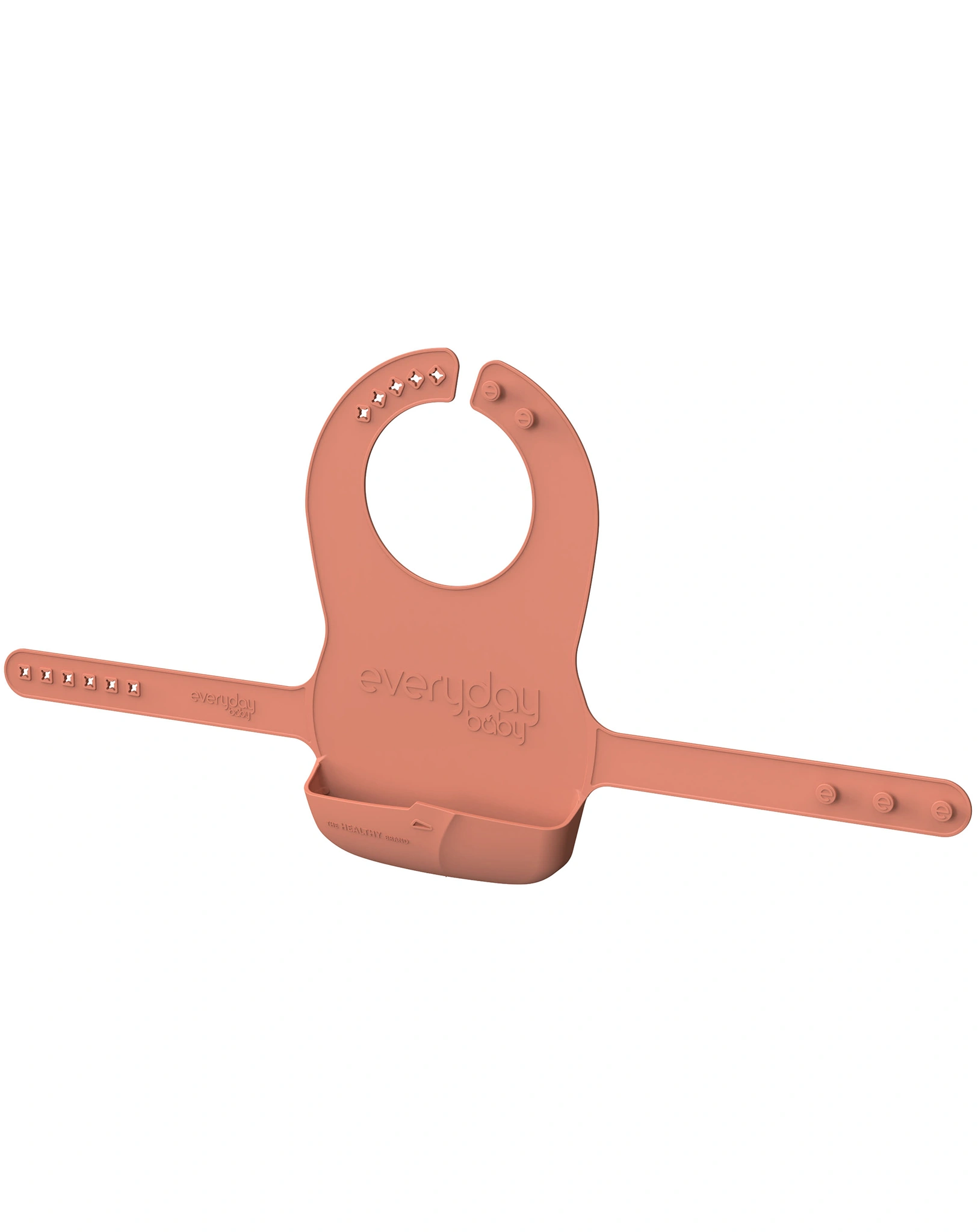 Silikon-Lätzchen EVERYDAY BABY - FOLDABLE (32x64) in rot