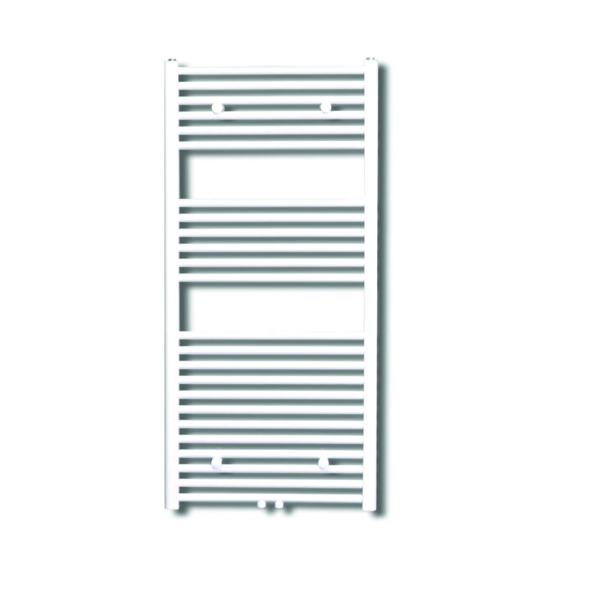Sanicare design handdoekradiator 45x120cm midden aansluiting wit