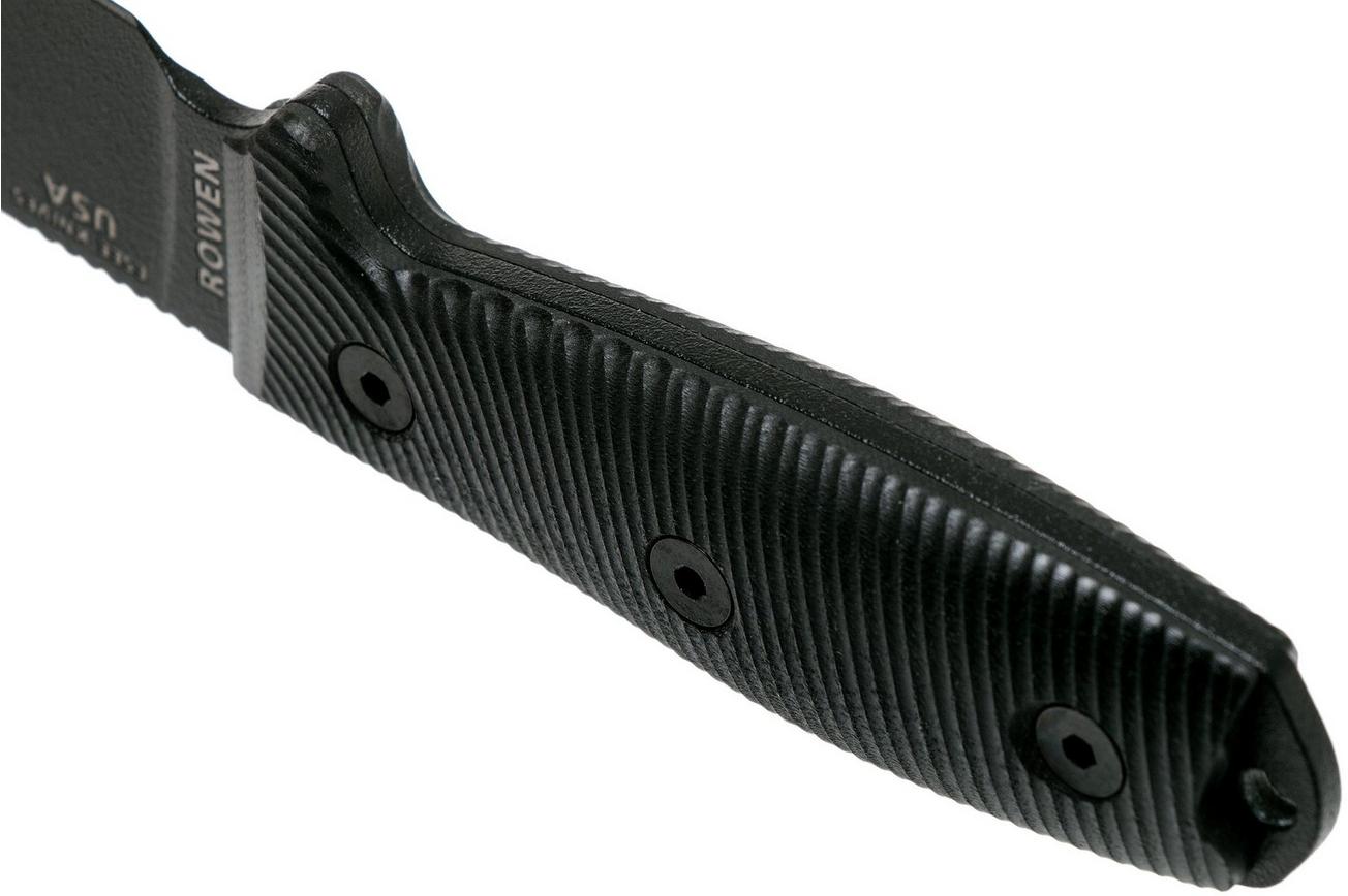 ESEE Model 3 Black Blade 3D Black G10 survivalmes 3PMB-001 zwarte schede   riemclip