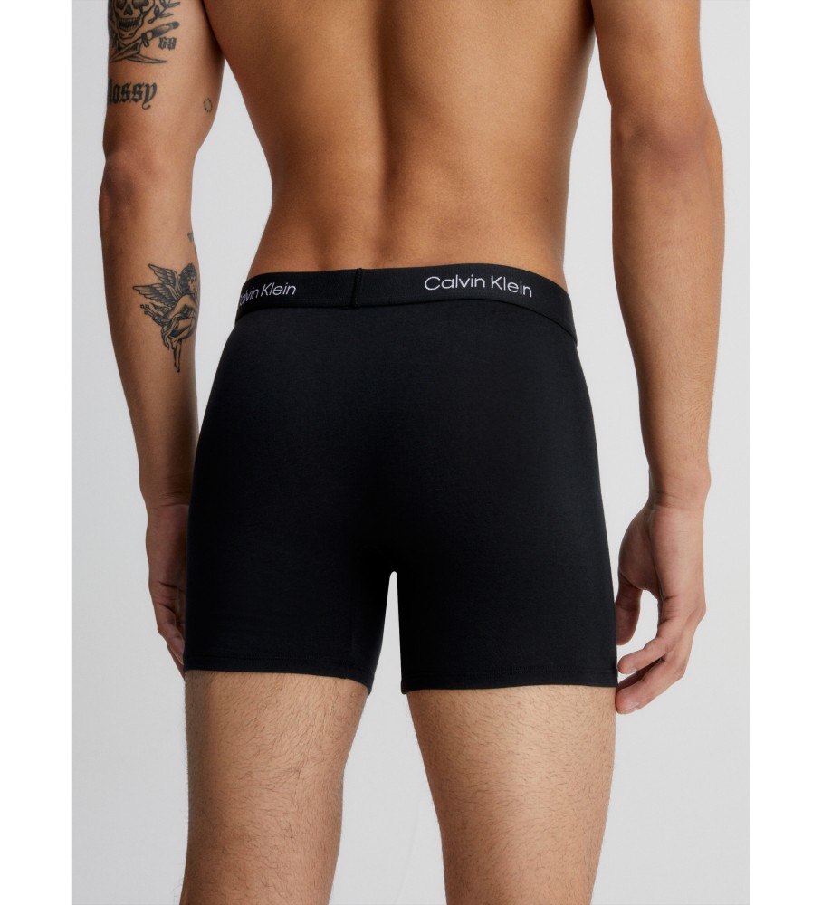 Cuecas Boxer Longas Calvin Klein - Pacote com 3