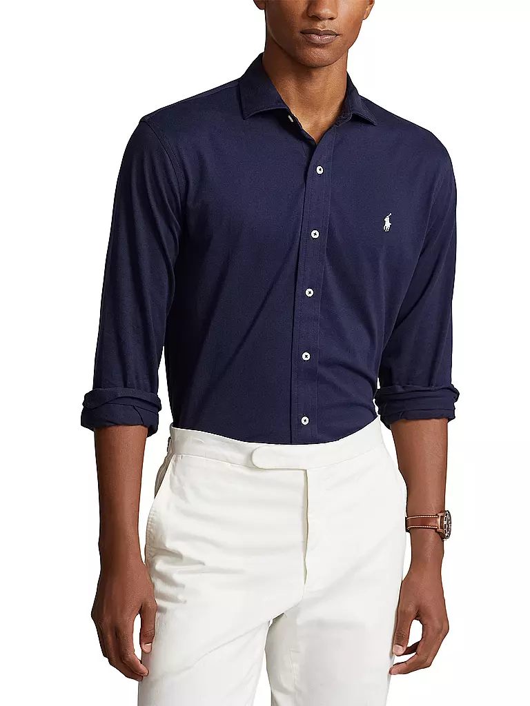POLO RALPH LAUREN Jerseyhemd Slim Fit dunkelblau