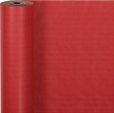 Gavepapir - Rød Ensfarvet - B 50 CM - 60 G - 100 M