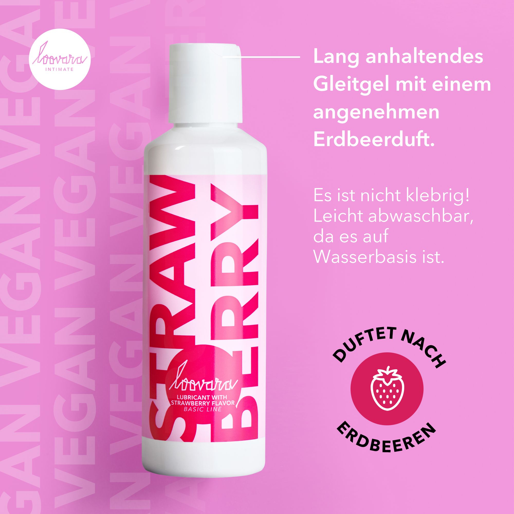 Loovara Gleitgel-Gleitmittel - STRAWBERRY