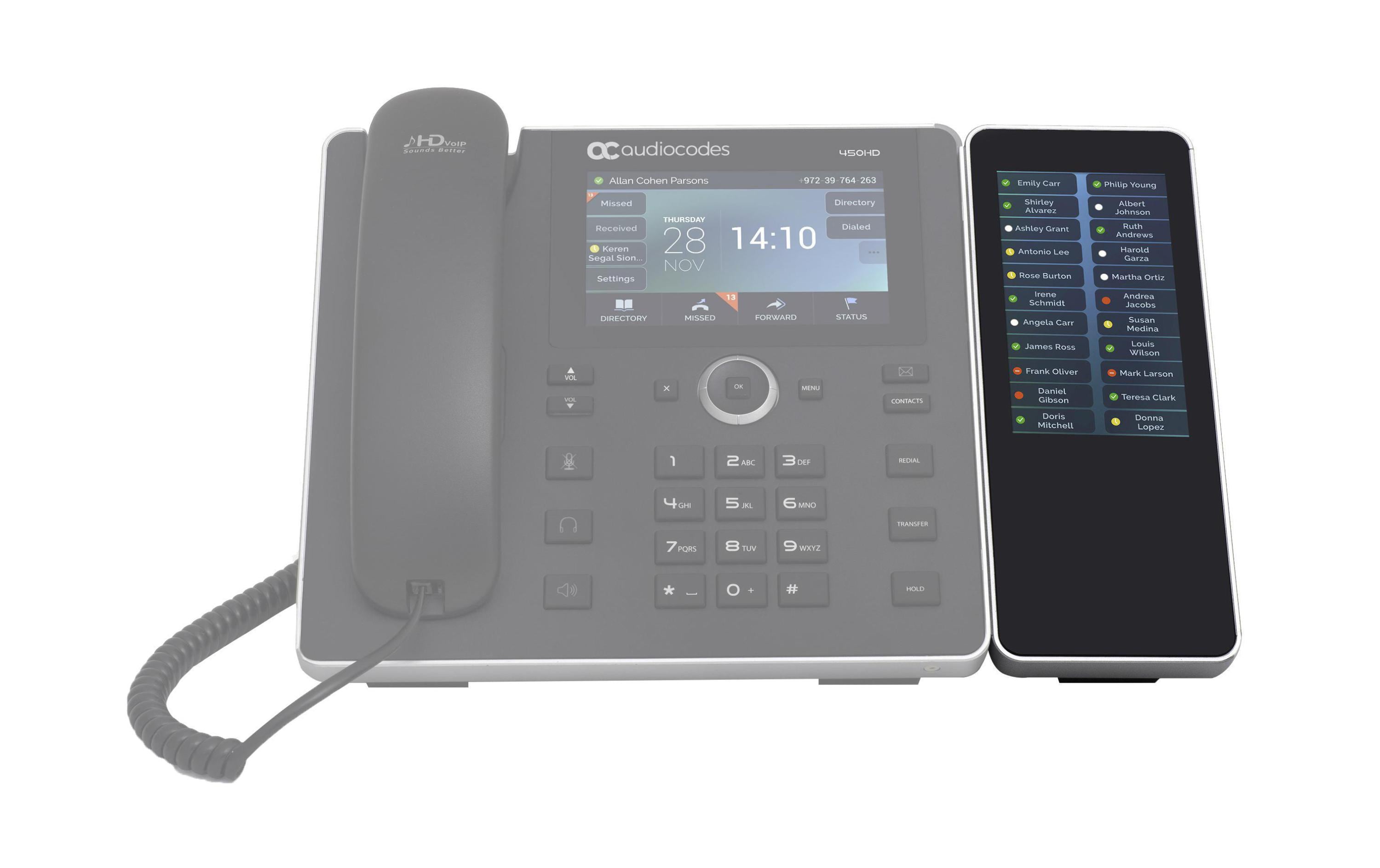 Erweiterungsmodul zu UC450HD<br>Erweiterungsmodul zum AudioCodes UC450HD